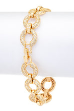 Load image into Gallery viewer, Micro Setting CZ Chain Link Statement Bracelet