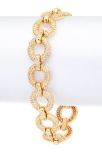 Load image into Gallery viewer, Micro Setting CZ Chain Link Statement Bracelet