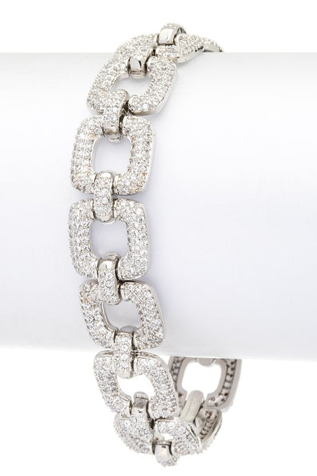 Cubic Zirconia Statement Micro Setting Bracelet