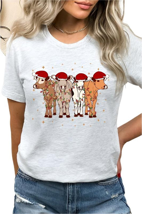 Christmas Cows Graphic Tee